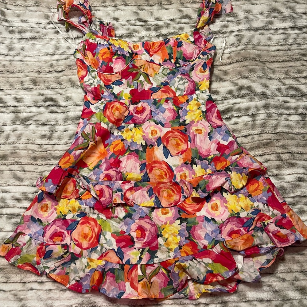 Floral Ruffle Dress